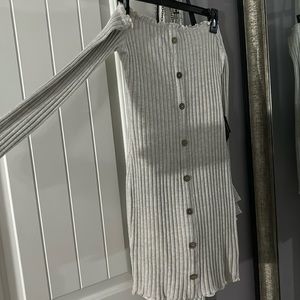 Offf the shoulder button dress